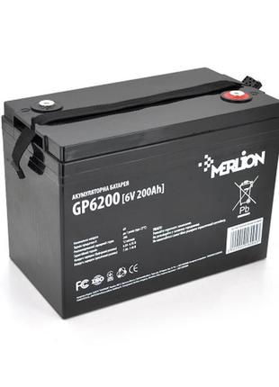 Аккумуляторная батарея merlion agm gp6200 6v 200ah (bbx)