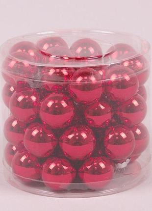 Кульки скляні flora d-3 см. 45 шт.(44552) (bbx)