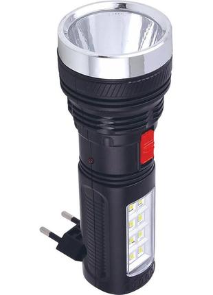 Ліхтарик акумуляторний світлодіодний stenson 1w+8smd me-4514 (bbx)