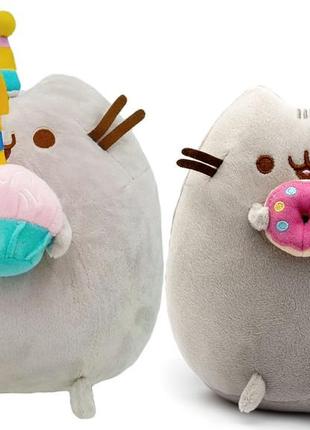 Набор мягких игрушек s&t пушин кэт pusheen cat 21х25 см 2 шт серый (n-9990) (bbx)