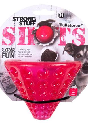 Суперміцна іграшка для собак flamingo shots cone гума плавальна 14x11 см (5415245568607) (bbx)