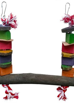 Качели для крупныx попугаев flamingo parrot toy swing 30x45x33 см (5400274740056) (bbx)