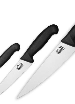Набір із 3 кухонних ножів samura butcher (sbu-0220) (bbx)