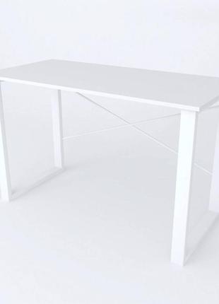 Письмовий стіл ferrum-decor драйв 750x1200x700 білий метал дсп білий 16 мм (dra099) (bbx)