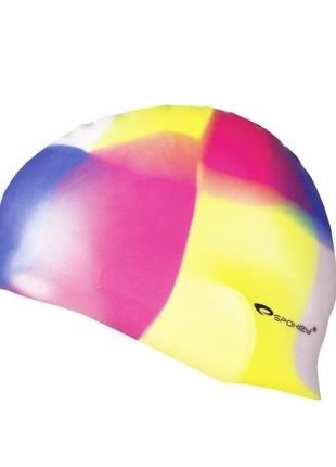 Шапочка для плавания spokey abstract multicolor силиконовая (s0510) (bbx)