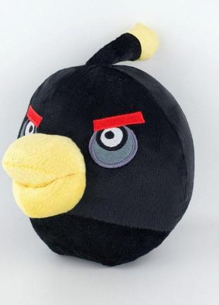 М'яка іграшка weber toys angry birds птах бомб велика 28 см (wt608) (bbx)