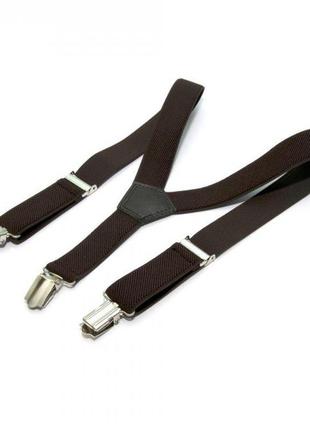 Детские подтяжки gofin suspenders темно-коричневые (pbd-15007)