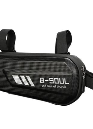 Велосипедная сумка на раму b-soul черная (bbx)1 фото