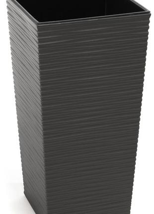 Кашпо lamela финезия 47*25*12,4 графит металик (000003400) (bbx)