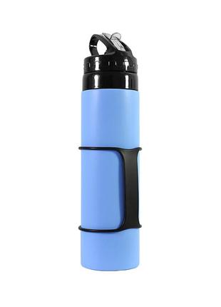 Складана пляшка cumenss силіконова синій (bbx)
