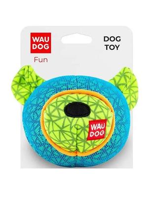 Іграшка для собак waudog fun ведмедик 12 х 11 см блакитний (62052)