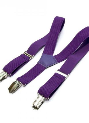 Подтяжки gofin suspenders детские фиолетовые pbd-0107 (bbx)