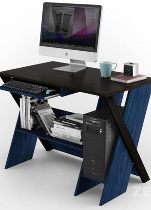 Комп'ютерний стіл comfy home zhuk венге/ольха синя