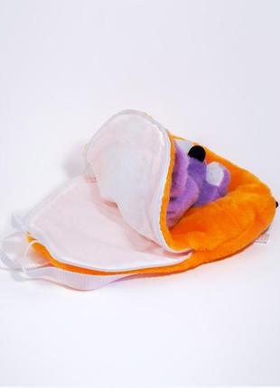 Рюкзак детский zolushka мышка 32см оранжево-сиреневый (zl2674) (bbx)3 фото