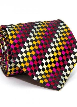 Краватка romeo gigli в квадратики різнобарвний zn-1812