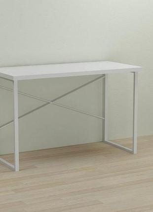 Комп'ютерний стіл ferrum-decor371 75x120x70 білий дсп біле 32 мм