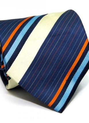 Краватка rosso fiorwntino різнобарвна в смужки zn-1881