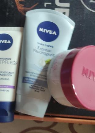 Средства гигиены и ухода nivea и bilou производства нижняя