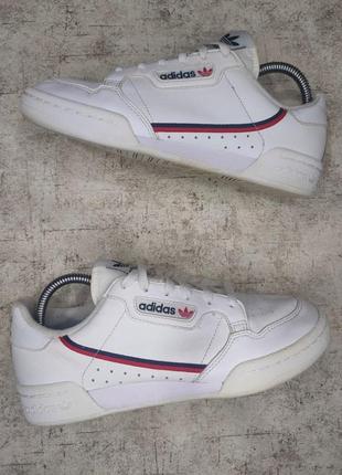 Кроссовки adidas continental 80 оригинал белые адидас кожаные