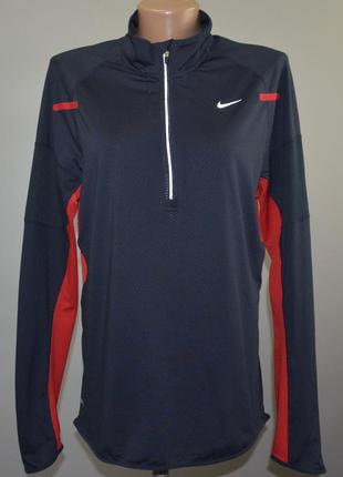 Nike dri-fit фирменный лонгслив, реглан женский (m)