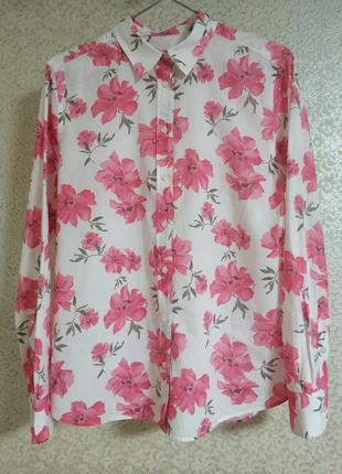 Gant сорочка рубашка блуза блузка квітковий принт квіти дорогий бренд gant