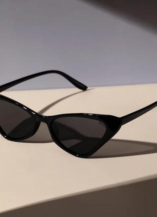 Окуляри очки uv400 лисички кошки чорні темні стильні модні нові