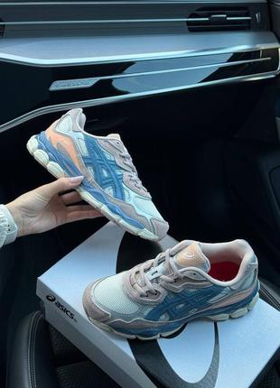 Женские кроссовки asics gel - nyc “mauve blue”