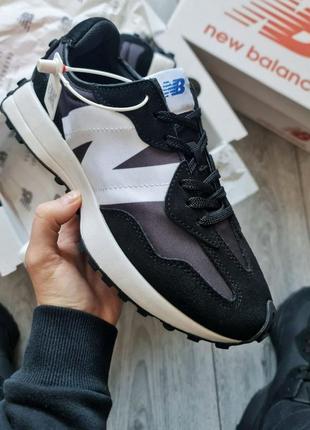 Чоловічі кросівки new balance 327 black/white