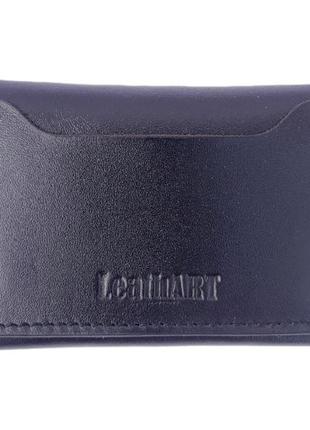 Кожаный мужской кошелек "ventana" черный1 фото
