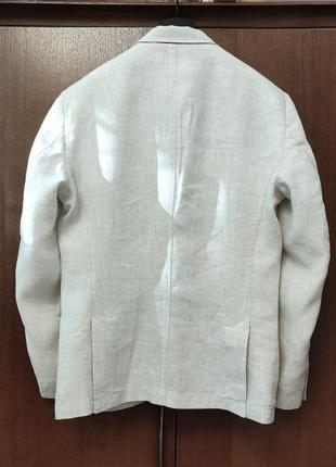 Льняной костюм zara man пиджак 52, брюки xl3 фото