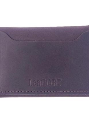 Шкіряний чоловічий гаманець "ventana" темно-коричневий