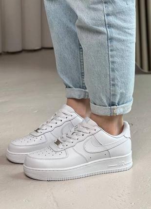 Белые базовые женские кроссовки кеды из натуральной кожи кожаные кроссовки кеды