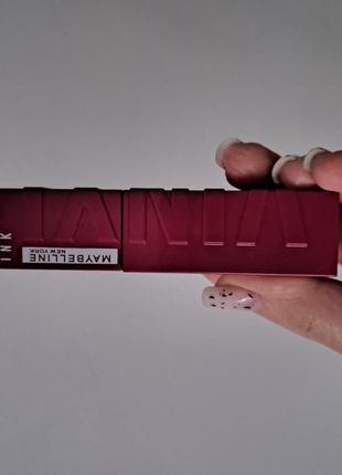 Стойкая жидкая помада для губ maybelline new york superstay vinyl ink liquid lipstick №30 4.2 мл