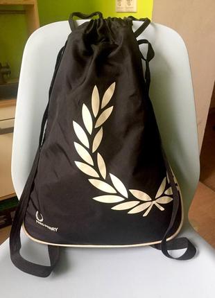 Рюкзак-затяжка fred perry/ рюкзак-мішок з розширенням/сумка для спортивного одягу та взуття/ унісекс4 фото