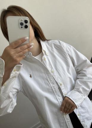 Polo ralph lauren белая рубашка9 фото