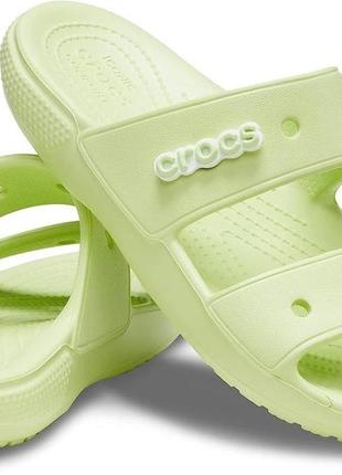 Crocs classic sandal шлепанцы женские крокс, фисташковые.