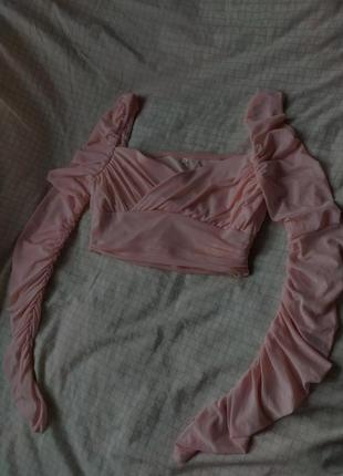 Топ-блуза рожевого кольору