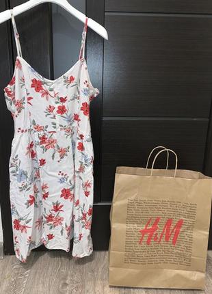 Платье с цветами h&amp;m