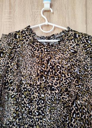Гаренькое натуральное леопардовое платье миди платье размер 52-54-562 фото