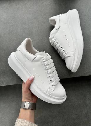 Кросівки alexander mcqueen mate luxury white білі жіночі