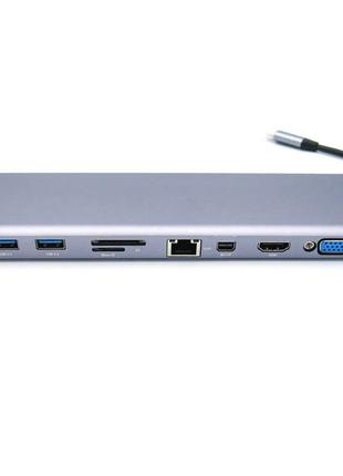 Usb-c (type-c) док станция - подставка для расширения портов ноутбука.