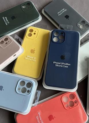 Чохол silicone case full закритий + camera для iphone 12/12 pro/12 pro max