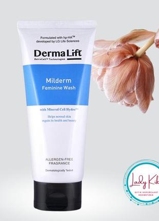 Гель для інтимної гігієни  derma lift milderm feminie wash, 200ml