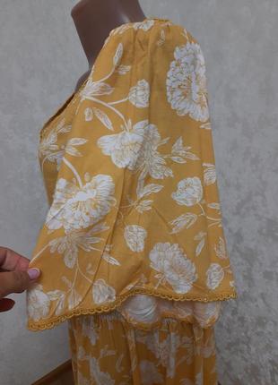 Солнечное роскошное платье макси большой размер5 фото