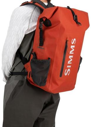 Рюкзак simms dry creek rolltop backpack orange2 фото