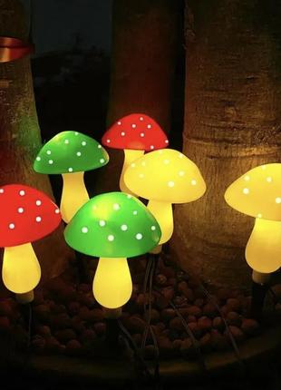 Сток. солнечный грибной свет сад открытый декор водонепроницаемая лампа дорожка пейзаж двор