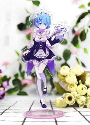 Фигурка акрилловая  re:zero. жизнь с нуля в альтернативном мире рєм