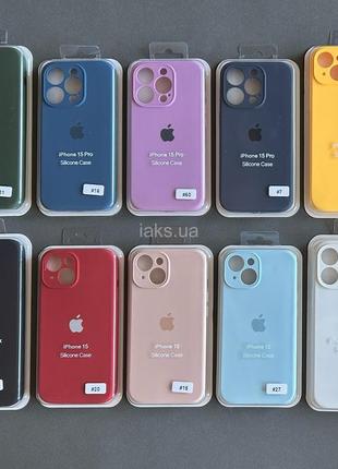 Чехол silicone case full camera iphone 15/15 pro/15 pro max/ 15 plus