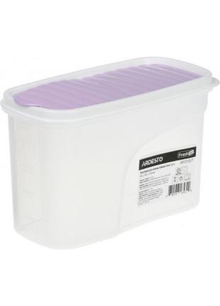 Контейнер для сыпучих продуктов ardesto fresh ar-1212-lp 1200 мл фиолетовый