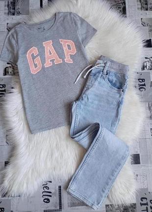 Джинсы h&amp;m + футболка gap 8-9 р.